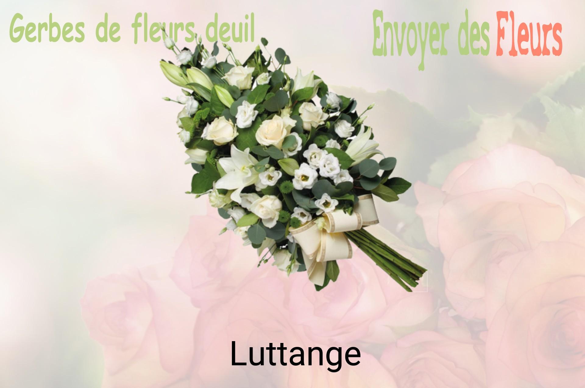 Gerbe de fleurs de deuil livrée à Luttange